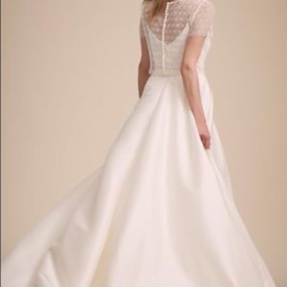 NWOT BHLDN Jenny Yoo Ellsworth Wedding Topper Z513-24 - Picture 2 of 5